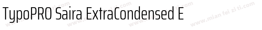 TypoPRO Saira ExtraCondensed ExtraB字体转换